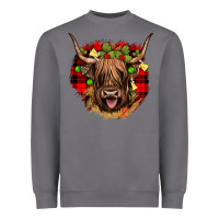 Storm highland cow  christmas Heavyweight Sweatshirt - JahusDesignShop