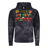 Cloud Black one merry teacher Vintage Hoodie - AdoDesignShop