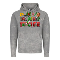 Cloud Rock one merry teacher Vintage Hoodie - AdoDesignShop