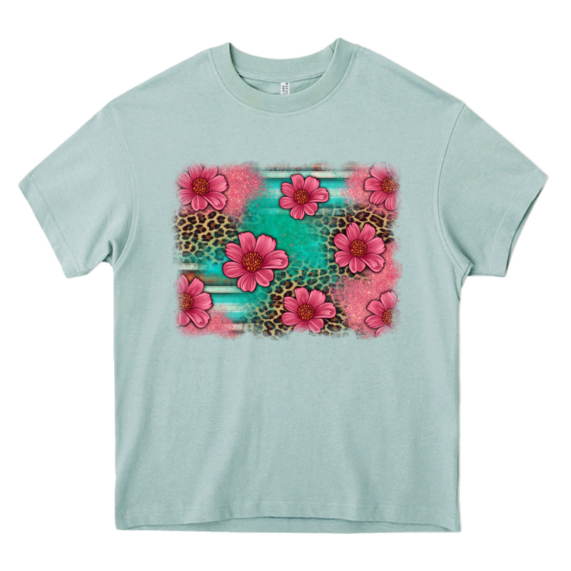 Easter Spring Leopard Serape Background Heavy Core Tee by Artiststas | Teevron