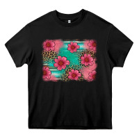 Black easter spring leopard serape background Heavy Core Tee - Artiststas