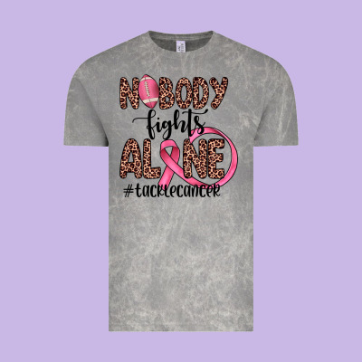 Nobody Fights Alone #tacklecancer Vintage Tee Designed By Jahusdesignshop