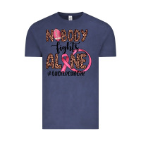 Vintage Denim nobody fights alone #tacklecancer Vintage Tee - JahusDesignShop