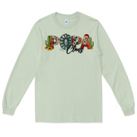 Matcha western christmas papa claus sunflowers and cactus Long Sleeve Tee - Jasminsmagicworld