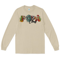 Mushroom western christmas papa claus sunflowers and cactus Long Sleeve Tee - Jasminsmagicworld