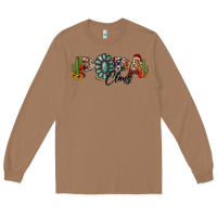 Toasted Coconut western christmas papa claus sunflowers and cactus Long Sleeve Tee - Jasminsmagicworld