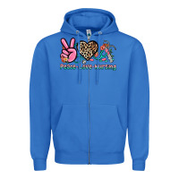 True Royal peace love nursing Zipper Hoodie - NancyCooperArtShop