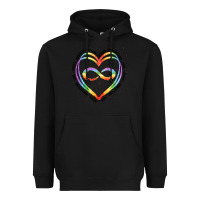 Black autism heart Heavyweight Hoodie - Artiststas