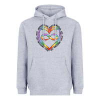 Heather Grey autism heart Heavyweight Hoodie - Artiststas