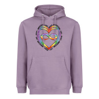 Lavender autism heart Heavyweight Hoodie - Artiststas