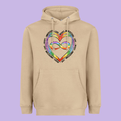 Autism Heart Heavyweight Hoodie Designed By Artiststas