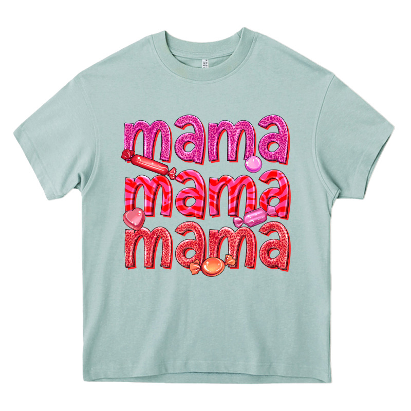 Mama Mama Mama Valentines Day Heavy Core Tee by texasbilliewilder | Teevron