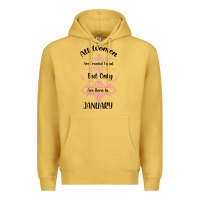 Antique Gold all women are created equal but only the smartest are born in january Premium Hoodie - Bettercallsaul