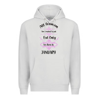 Dove Grey all women are created equal but only the smartest are born in january Premium Hoodie - Bettercallsaul