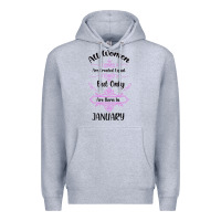 Heather Grey all women are created equal but only the smartest are born in january Premium Hoodie - Bettercallsaul