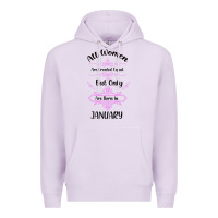 Lilac all women are created equal but only the smartest are born in january Premium Hoodie - Bettercallsaul