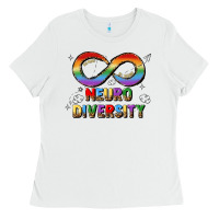 White neurodiversity Ladies Tee - JahusDesignShop