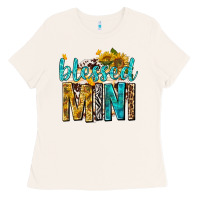 Bone blessed mini with sunflowers Ladies Tee - texasbilliewilder