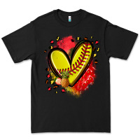 Black fruits and softball heart Premium Tee - Zillion Design Studio