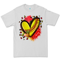 Dove Grey fruits and softball heart Premium Tee - Zillion Design Studio