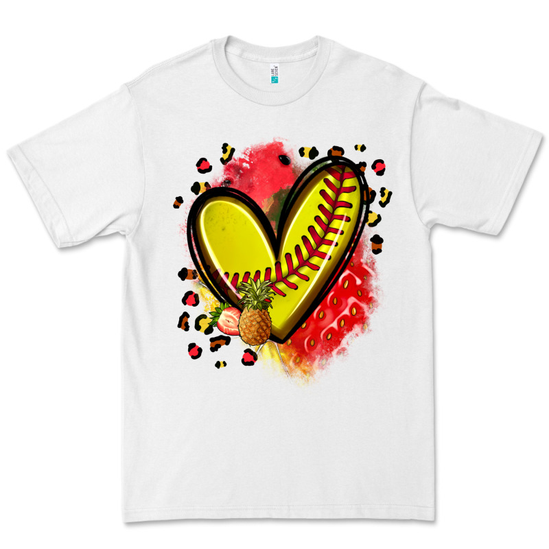 Fruits And Softball Heart Premium Tee by Zillion Design Studio | Teevron