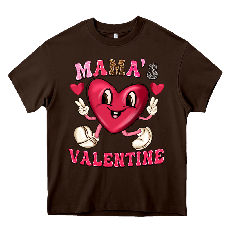 Mamas Valentine With Cute Heart Heavy Core Tee by texasbilliewilder | Teevron