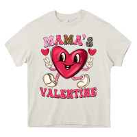 Cream mamas valentine with cute heart Heavy Core Tee - texasbilliewilder