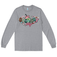 Heather Grey Oncology Nurse western Long Sleeve Tee - NancyCooperArtShop