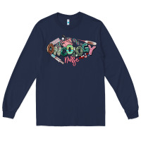 Navy Oncology Nurse western Long Sleeve Tee - NancyCooperArtShop