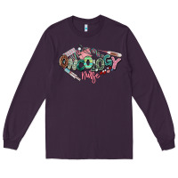 Plum Oncology Nurse western Long Sleeve Tee - NancyCooperArtShop