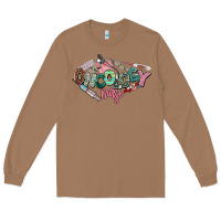 Toasted Coconut Oncology Nurse western Long Sleeve Tee - NancyCooperArtShop