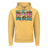 Vintage Mustard future nurse Vintage Hoodie - AdoDesignShop