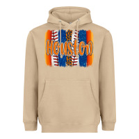Houston Baseball Team Spirit Brushstrokes Heavyweight Hoodie | Teevron