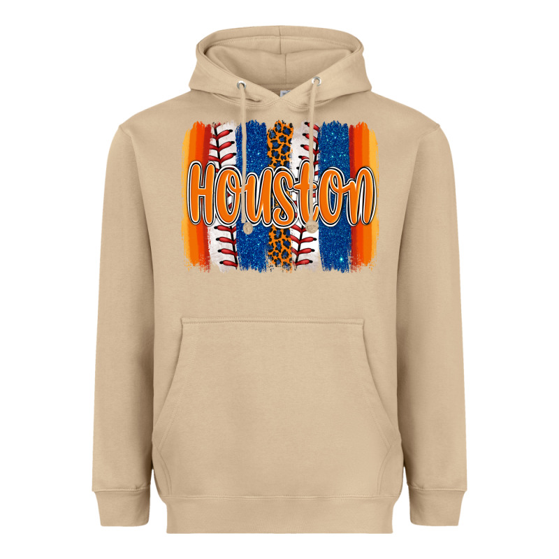 Houston Baseball Team Spirit Brushstrokes Heavyweight Hoodie by Artiststas | Teevron