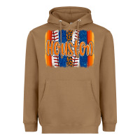 Toasted Coconut houston baseball team spirit brushstrokes Heavyweight Hoodie - Artiststas