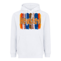 White houston baseball team spirit brushstrokes Heavyweight Hoodie - Artiststas
