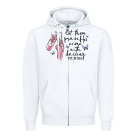 White let them praise his name with dancing Zipper Hoodie - MaliasSmallBusiness