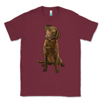 Burgundy chesapeake bay retriever Classic Tee - LillyAllenDesigns