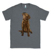 Charcoal Heather chesapeake bay retriever Classic Tee - LillyAllenDesigns