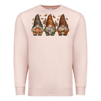 Pale Pink fall gnomes Premium Sweatshirt - SublimationCraftShop