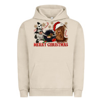 Pigment French Oak merry christmas heifer cow gnomies Urban Hoodie - CowGirlArtShop
