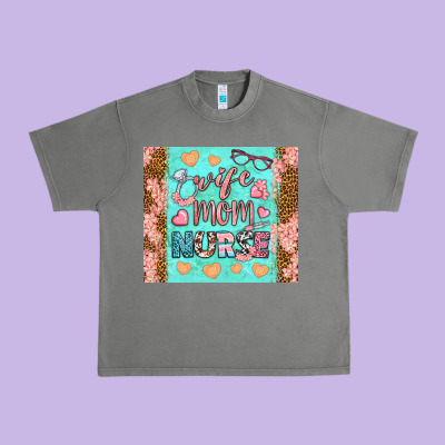 Wife Mom Nurse Tumbler Urban Heavy Tee Designed By Bundleandbundleshop