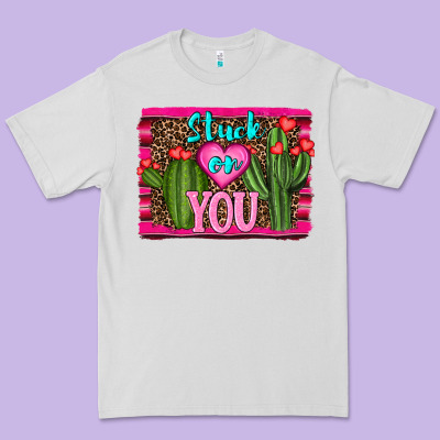 Stuck On You Cactus Premium Tee Designed By Ranaportraitstore