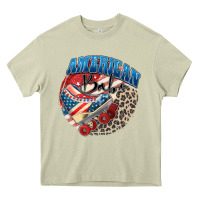 Mossy American babe Heavy Core Tee - Zillion Design Studio