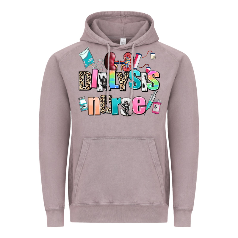 Dialysis Nurse Vintage Hoodie by AdoDesignShop | Teevron