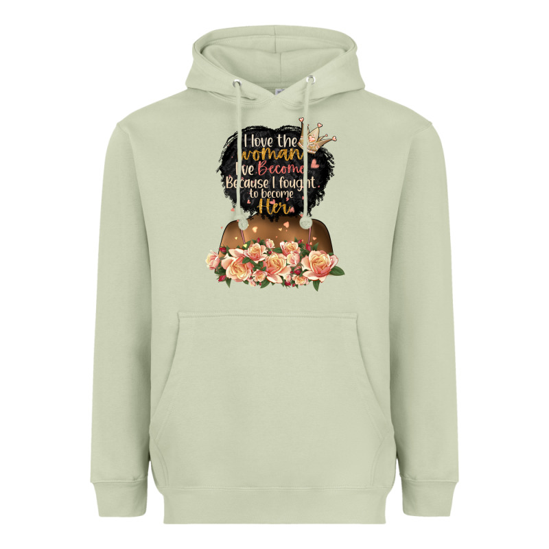 I Love The Woman L've Become Black Girl Heavyweight Hoodie by Artiststas | Teevron