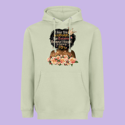 I Love The Woman L've Become Black Girl Heavyweight Hoodie Designed By Artiststas