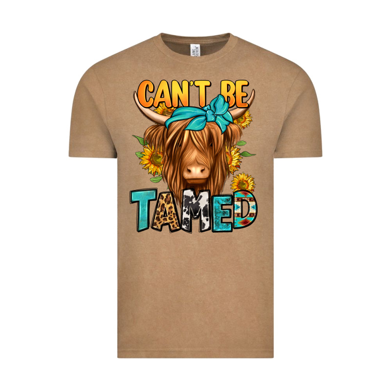 Can't Be Tamed Longhaired Cow Vintage Tee by Jasminsmagicworld | Teevron
