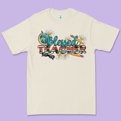 Blessed Teacher Premium Tee Designed By Texasbilliewilder