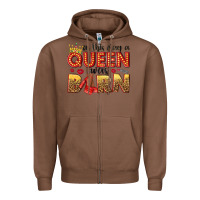 Chestnut on this day a queen was born Zipper Hoodie - NancyCooperArtShop